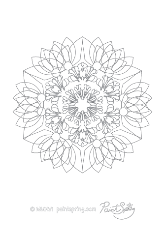 Difficult Abstract Coloring Page